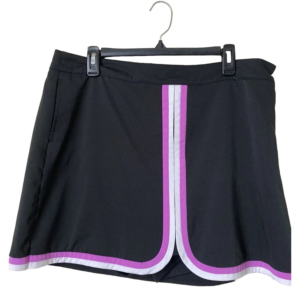 Lady Hagen Skorts Black Skirt Size 14 Golf Tennis activewear
